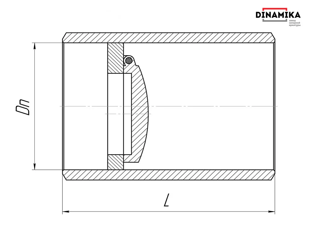Обратный клапан 19с38нж Ду300 под приварку