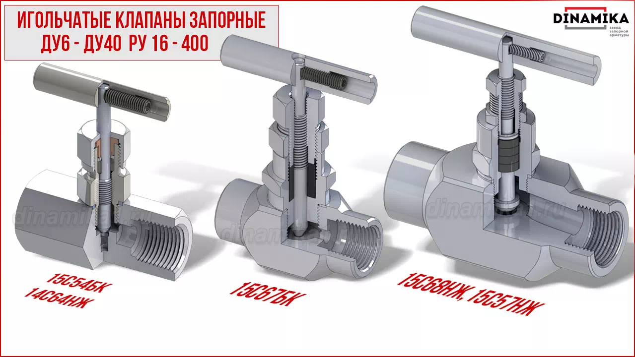 Резьбовые клапаны игольчатые муфтовые в Астрахани